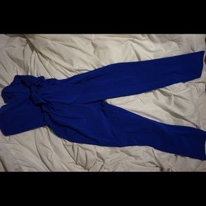 Sweetheart bow detail jumpsuit